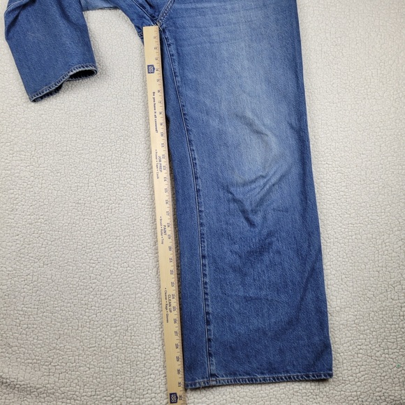 Madewell Superwide Leg Jeans Womens Size 31 Blue High Rise Wide Leg Denim Pants - Picture 5 of 13